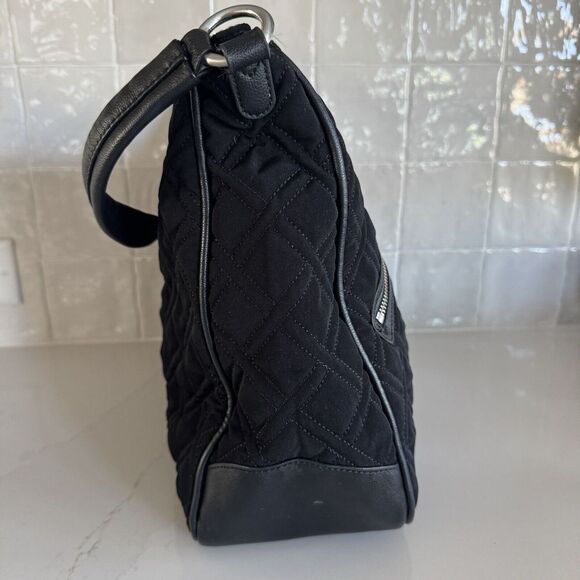 Vera Bradley Vivian Hobo Bag Quilted Black Purse - Picture 3 of 8